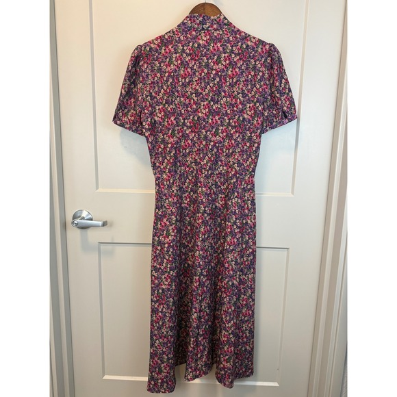 Lauren Ralph Lauren Curve Zachari Midi Shirt Dress Size 8 - Picture 8 of 11
